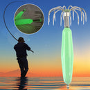 12-Claw Luminous Squid Hooks Glow in Dark Octopus Fishing Jig Hook (16g) Newly