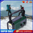 #A Solar Powered Radio Receiver SOS Alarm Hand Crank Radio Reading Lamp for Camp