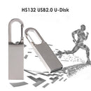 Metal USB 2.0 Flash Drive 8GB/16GB/32GB/64GB/128GB Key Ring U Stick Pendrives