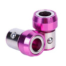 Purple Magnetic Screwdriver Bits Heads Magnetizer Magnetic Ring For-6.35mm Hex`