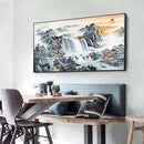 DIY Embroidery Needlework 5D Sunrise View Full Round Drill Diamond Painting Gift