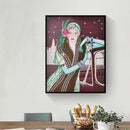 Mosaic Part Drill Special Shaped DIY Elegant Women Picture 5D Diamond Paintin