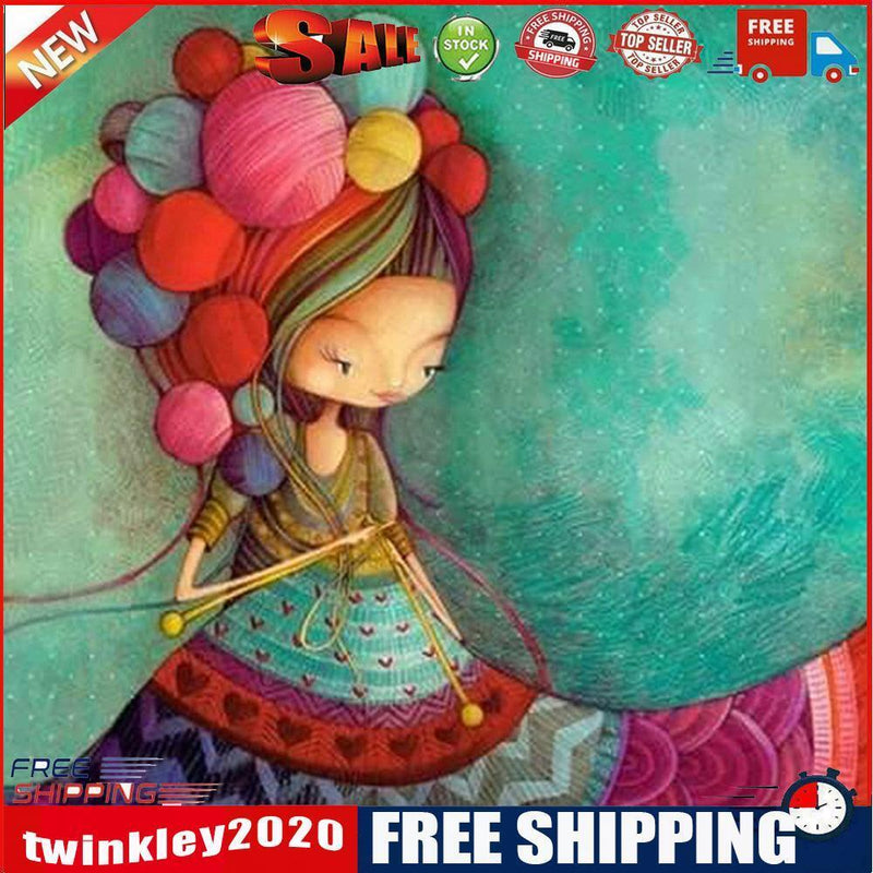 5D DIY Full Drill Diamond Painting Girl Cross Stitch Embroidery Mosaic Kit