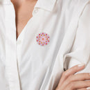 3pcs DIY Full Drill Diamond Brooch Flower Rhinestone Jacket Sweater Lapel Pins