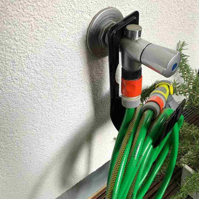 1 x Hose Holder Bracket Hook Heavy Duty Garden Hose Hanger Carrier Support R6D8