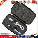 9 in 1 USB Light Up Crochet Hooks Knitting Needles LED Sewing Kit (Black) Newly