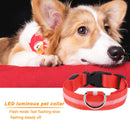 LED Dog Luminous Necklace Outdoor Walking Pet Night Safety Collar (Red L) Newly