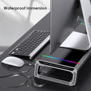 T1 Universal Monitor Stand Riser RGB 4 USB Charging Desk Organizer Support Rack