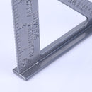 Aluminumun Allo Triangle Ruler Metric 90 Degree 45 Degree Square" DIY Measure Mens