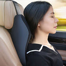 Car Neck Headrest Pillow Memory Foam Neck Head Seat Rest Support (Black L)