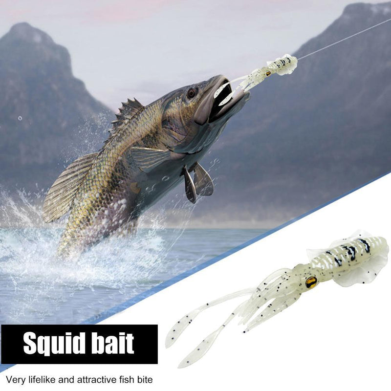 15.5cm 15g Bionic Squid Sea Fishing Lures Artificial Soft Bait (Luminous)