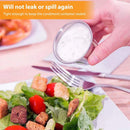 Condiment Containers with Lids - 1.7 oz Salad Dressing Cup to Go (Orange)