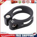 Mountain Bike Seatpost Clamp CNC Road Bicycle Seat Tube Clip (Black 31.8mm)