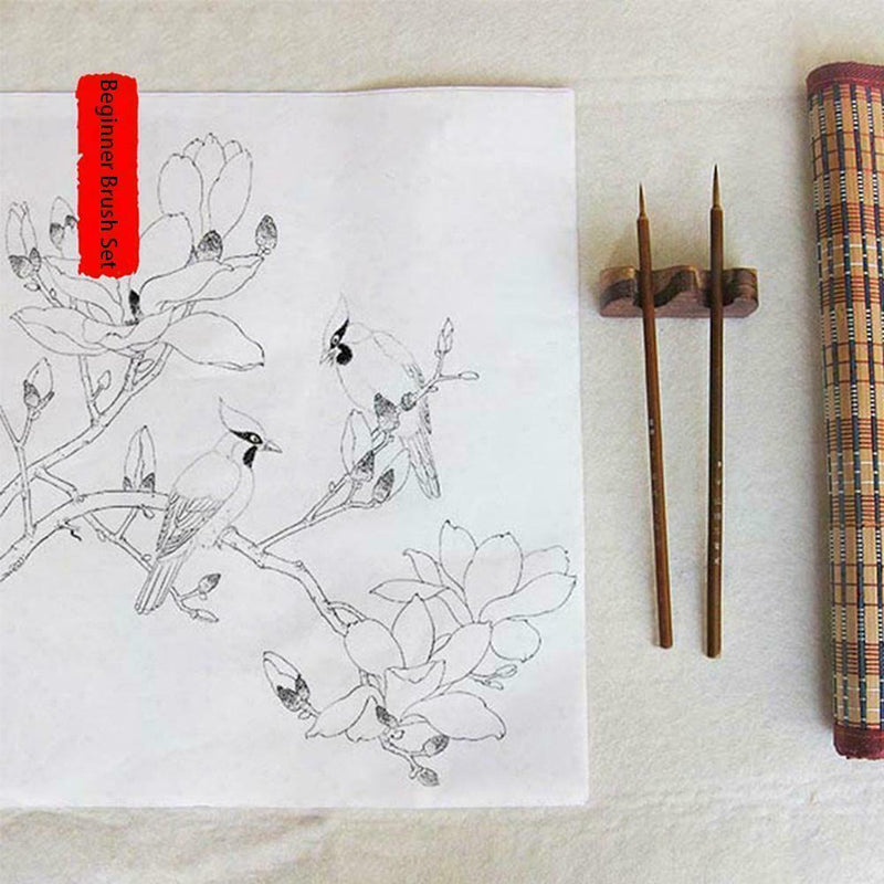 Bamboo Traditional Chinese Calligraphy Brushes Set Supplies Writing Art G8Y8
