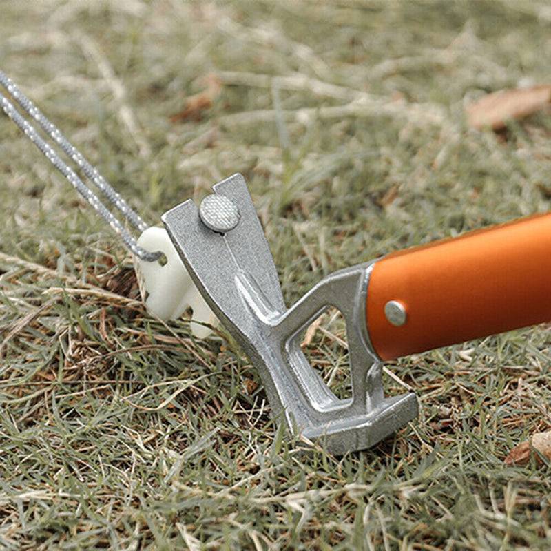 Outdoor Camping Tent Hammer Stainless Steel Tent Nail Puller Tent Peg Extractor