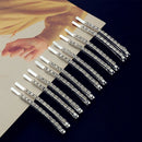 Bridal Headwear Hair Clips Rhinestones Hairpins Crystal Hairgrip Metal Barrette