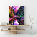 5D DIY Diamond Painting Kits Tree Lake Full Round Drill Wall Decor Art Craf