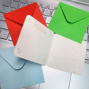 Mini Greeting Cards With Envelope Xmas Patterns Merry Christmas Postcard