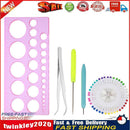 DIY Paper Quilling Kit Tweezer Quilling Ruler Needles Rolling Pen Tools Newly