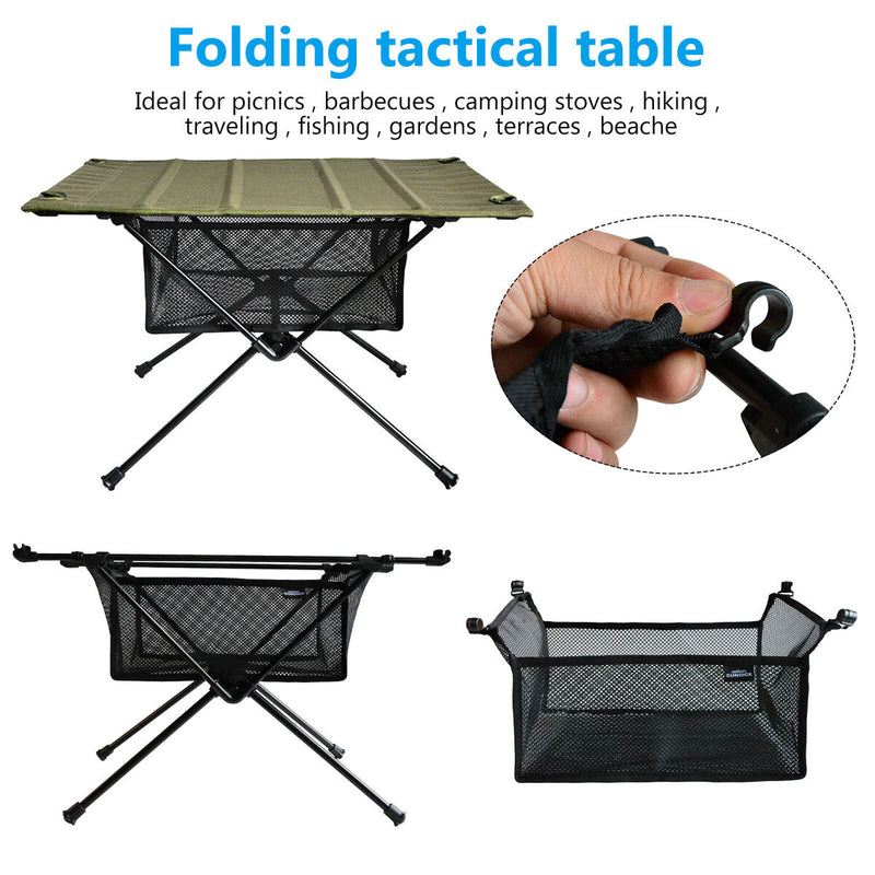 Portable Table Storage Net Outdoor Dishware Foldable Storage Bag Portable