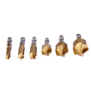 6pcs/set Metric Woodworking Countersink Drill Bit 90 Degree Steel Wood Dril