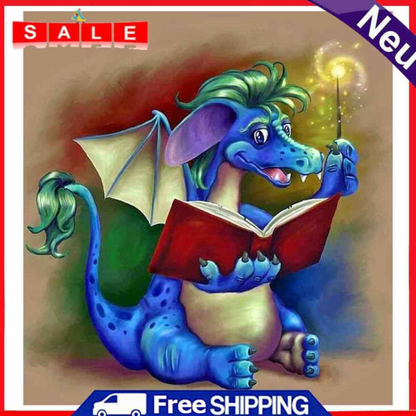 Magical Dragon Full Round Drill Mosaic DIY Art Picture of Rhinestone Decoration