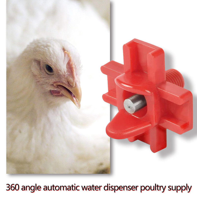 12pcs Chicken Drinker Feeder Automatic Chick Quail Drinking Water Nipple  Newly