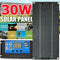 30W Solar Panel Kit 18V Battery 100A Charger Controller for Car RV Outdoor Newly
