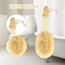 Bathroom Cleaning Brush Wooden Handle Plant Fiber Shower Exfoliating Scrub
