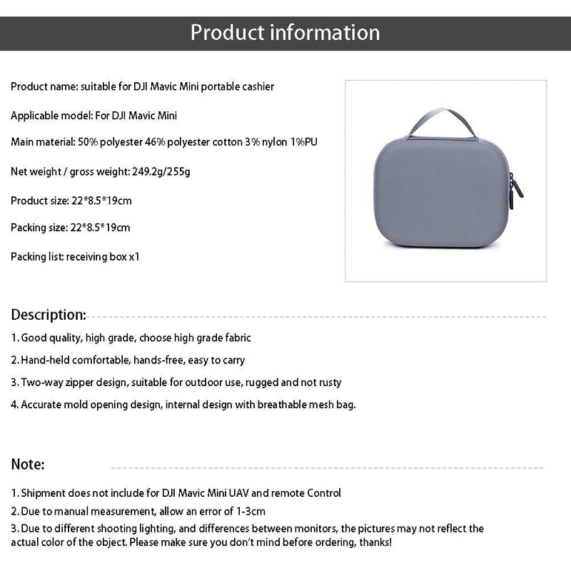 DJI Mini/Mini SE Storage Bag Hand Bag Hard Carrying Case For DJI Mini/Mini SE