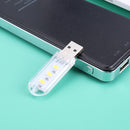 Mini Portable USB Book Light Bright Reading Lamp for Laptop (Yellow 3LED) Newly