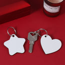 Sublimation Blank Keychain MDF Material Key Rings Present Blank Key chain