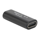 2pcs USB C Female to USB C Female Adapter PD Charging Data Sync Converter