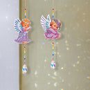 2pcs Crystal Light Catcher Diamond Painting Angel Hanging Decor (GSKY2013)