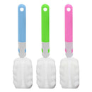 2000ML Large Capacity Water Bottle Straw Plastic Cup with Handle (Blue)