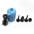 Portable USB Electric Air Pump +4 * Nozzles For Car For Blowing Deflates N1L9