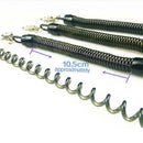 Black Metal Key Chain Retractable Clip Ring Keyring Stretchy Coil HOT C2S0