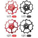 LEBYCLE 13T Bike Rear Derailleur Pulley Guide Bearing Jockey Wheel (Black)