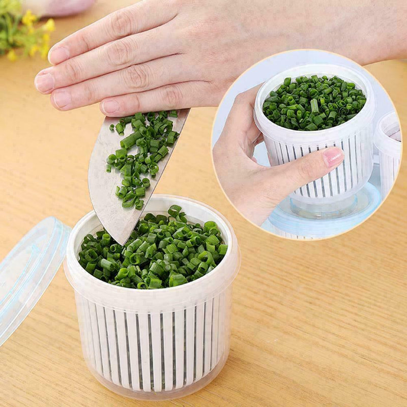Sealing Box Food Drain Box Fresh Box Chopped Green Box Garlic S1J2 *1 Onion K6U7