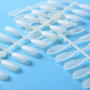 240pcs False Nail Tips Polish Gel DIY Nails Display Shelf Nail Art (Beige) Newly