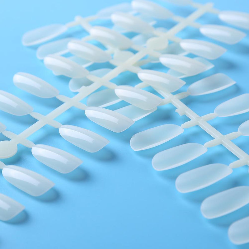 240pcs False Nail Tips Polish Gel DIY Nails Display Shelf Nail Art (Beige) Newly