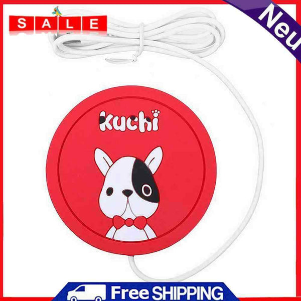 Cute Cartoon USB Heater Heat Insulation Coaster Coffee Cup Warm Milk Heating Mat