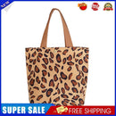 Corduroy Bento Handbag Women Animal Lunch Storage Bag (Apricot Leopard)