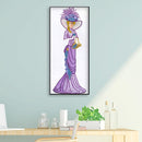 5D DIY Special-shape Diamond Painting Dress Lady Partial Drill Art (Y049) Newly