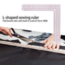 L Shape Sewing Patchwork Quilting Ruler Acrylic Clothing Garment Cutting Ru