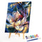 White Flower Oil Paint By Numbers Kits DIY Hand Painted Wall Art (B35)