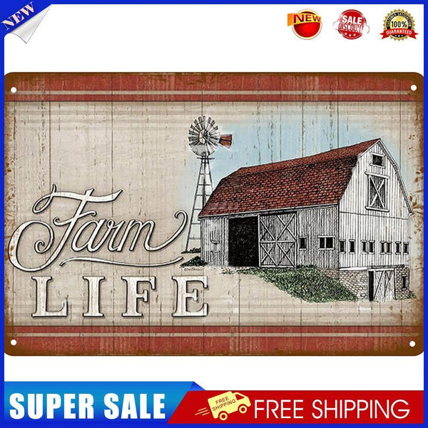 Metal Tin Sign Plaque Wall Farm Life Posters Iron Painting for Bar Home