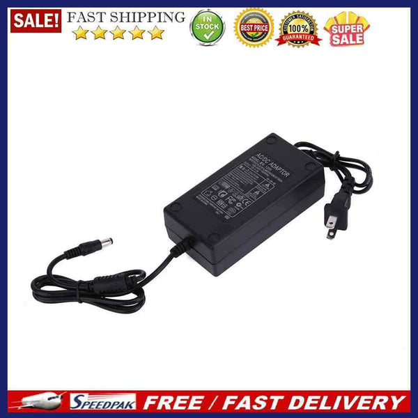 12V 5A AC to DC Power Adapter Dual Cable Converter Universal 5.5x2.1-2.5mm