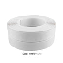 1m Self Adhesive Sealing Strip Door Window Silicone Weatherstrip (White)