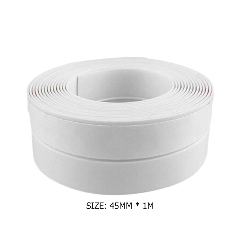 1m Self Adhesive Sealing Strip Door Window Silicone Weatherstrip (White)